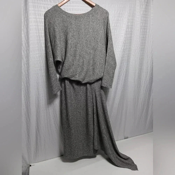 ANTHROPOLOGIE COA Gray Heather Flowy Sweater Dress. Size s - Picture 1 of 9
